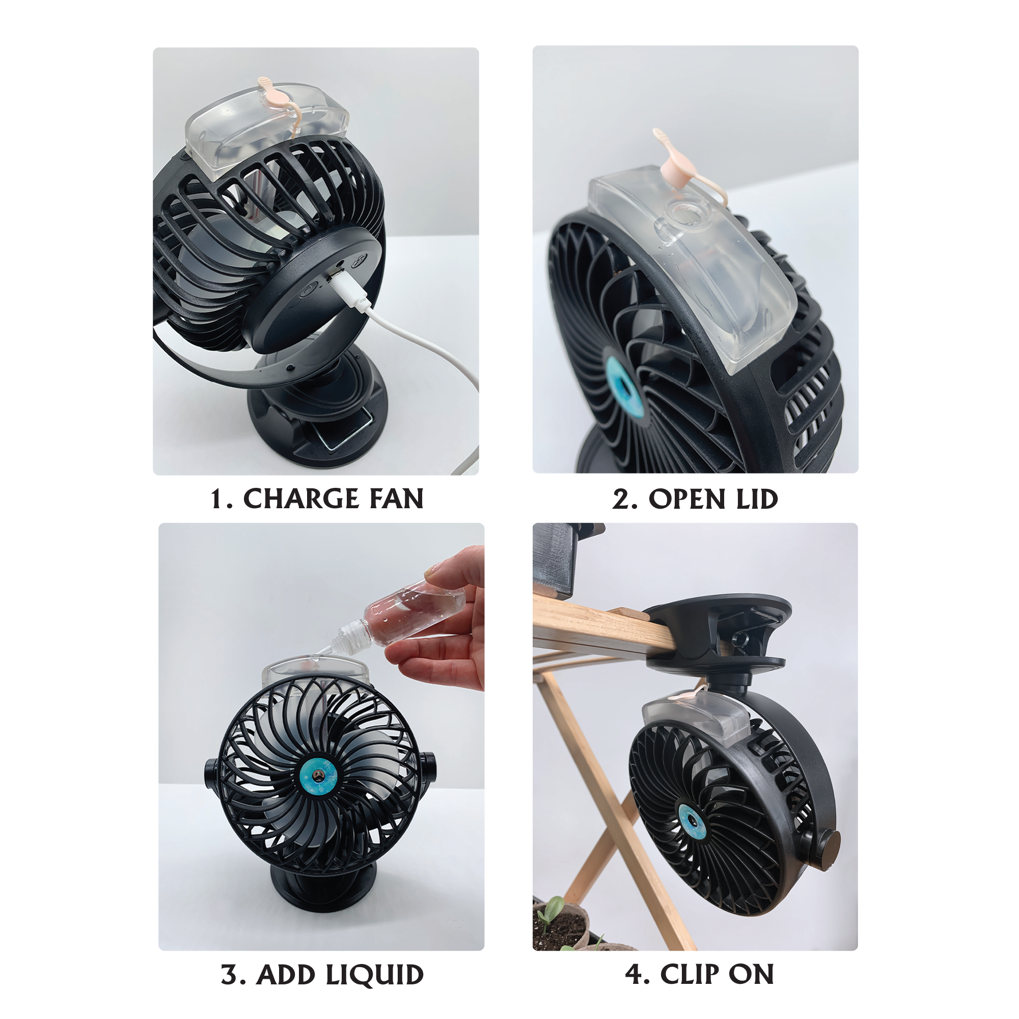 Ferry-Morse 3-in-1 Mini Mist Fan for Seedlings
